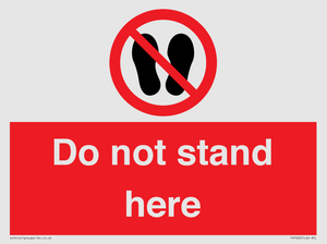 Do not stand here